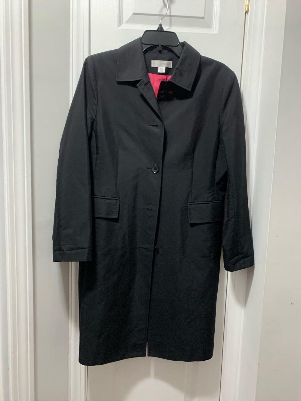 Classic Black Women's Trench Coat by